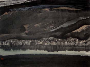 46 Enchantement 2001  Encre sur papier 65 x 87cm